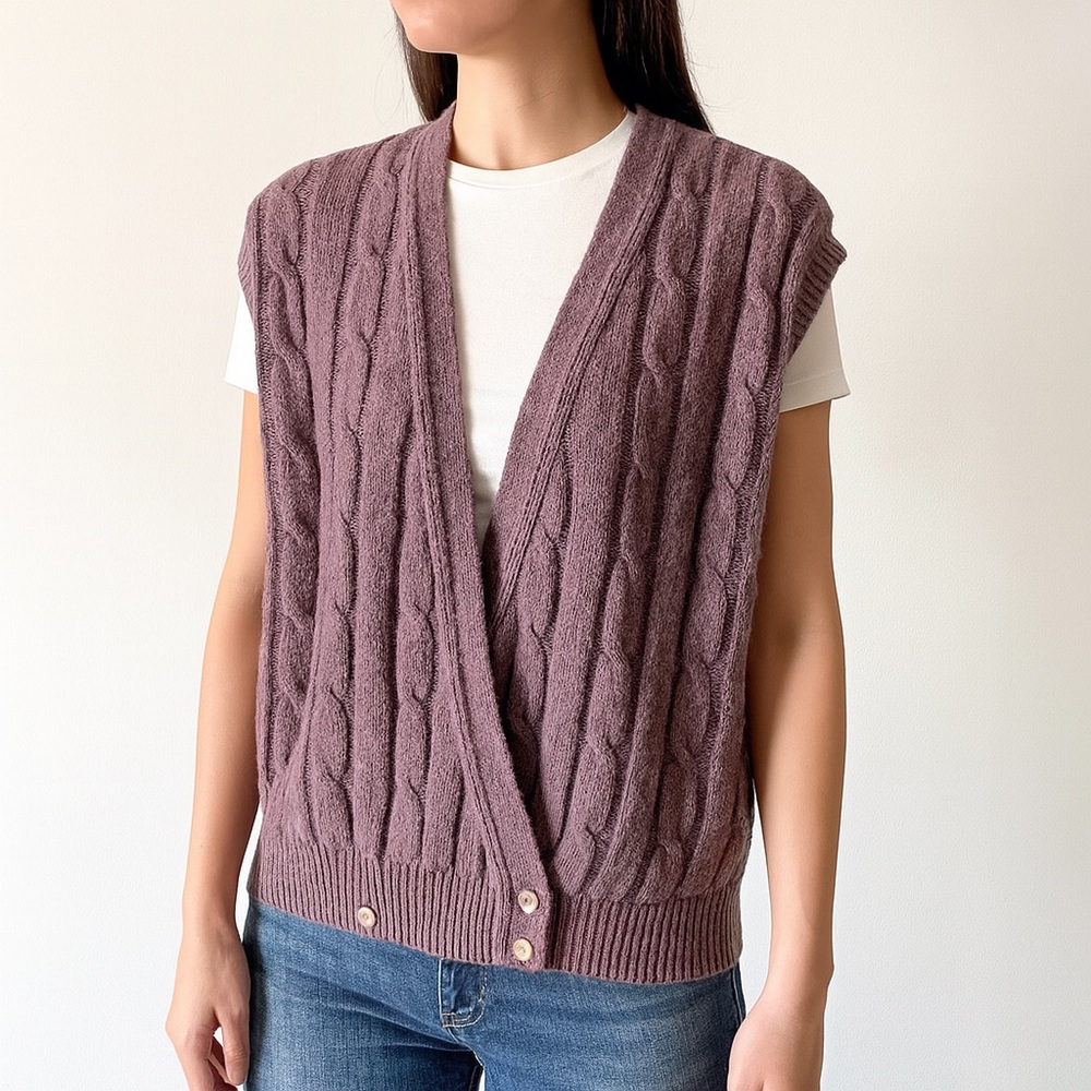 Vintage Cambridge Spirit wool sweater vest Medium